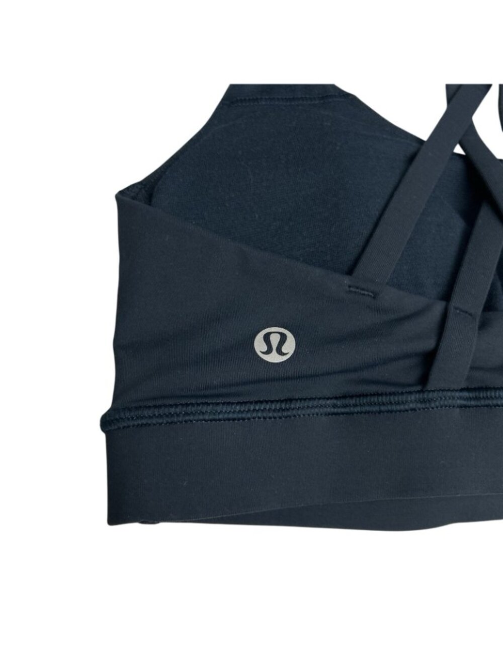 Lululemon Energy Bra Strappy Back Sports Bra Size 4 Navy Blue Gym Athletic - Picture 10 of 12